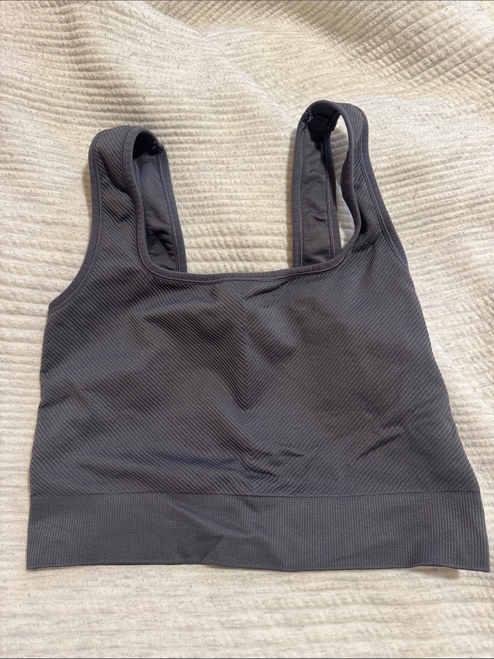 all in motion Charcoal Ribbed Seamless Sports Bra